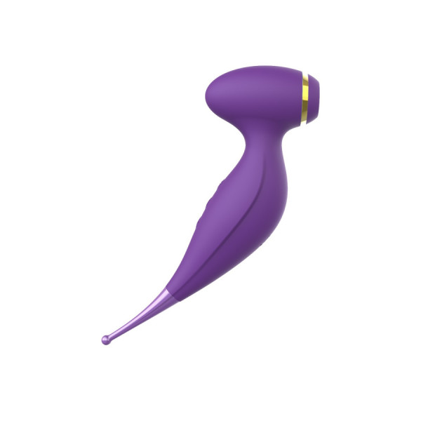 Oiseau du Paradis - Vibromasseur 2 en 1 avec vibration clitoridienne par membrane et embout stimulateur violet 
